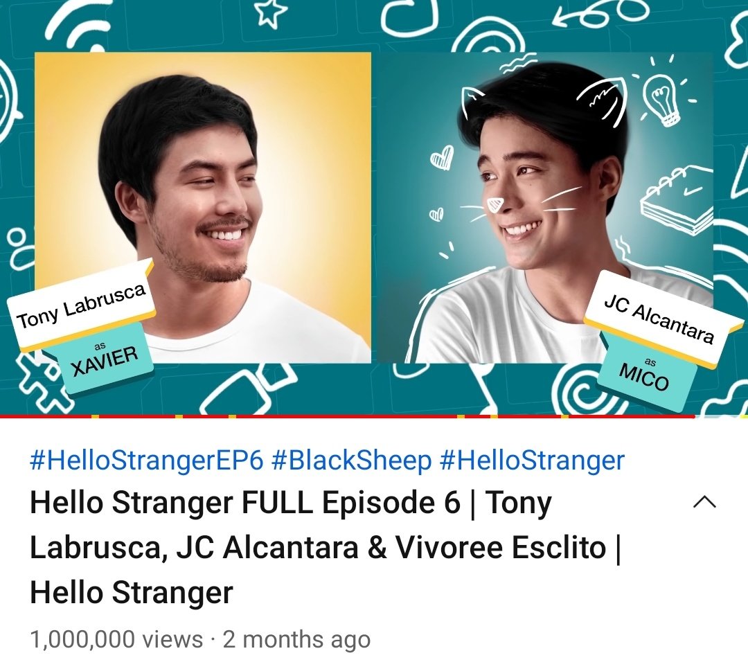 swingtime16's tweet image. #HelloStrangerEP6 just hit 1M views on YouTube! All HS episodes now have 1M views or more! Congrats!! @tonythesharky @imJCAlcantara @Black_SheepPH @petersenvargas @mister_angst @krizgazmen @apoldating @vivoree @patrickquiroz_ @Migs_Almendras @gasvicencio @meannespinosa 💯🥳🔥