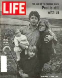 Paul McCartney gave an interview to the BBC on 24 October 1969, in which he denied reports of his death.

"If the conclusion you reach is that I'm dead, then you're wrong, because I'm alive and living in Scotland."

Read more about the Paul is Dead myth:

beatlesbible.com/features/paul-…