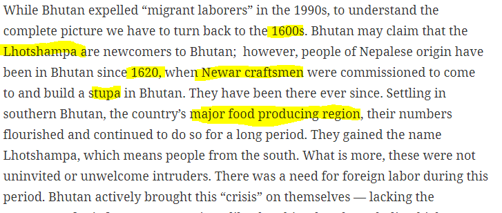 4/18. The situation in the country deteriorated in the 1980s when Bhutan’s elite identified the Nepali-language (Lhotshampas) minority as a political and cultural threat.