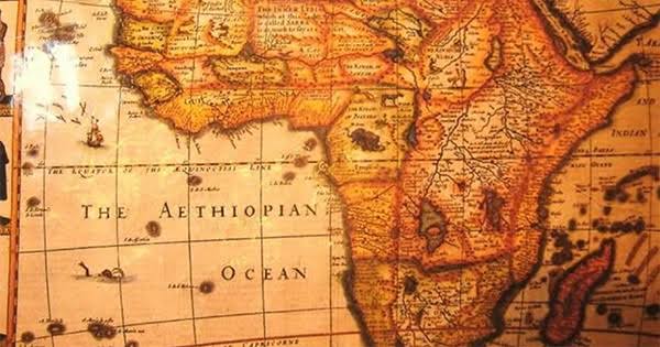 Today Atlantic Ocean in classical geographical works was known as Aethiopian or Ethiopian Sea or Ocean. The name remained in maps from ancient times until 19th century.