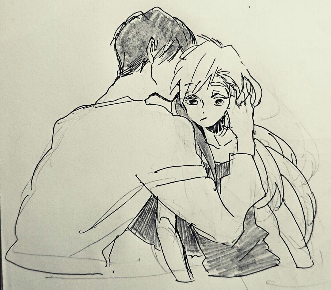 こちらはまだあつむが双子だと知らない時期に描いた影侑と影侑♀ 