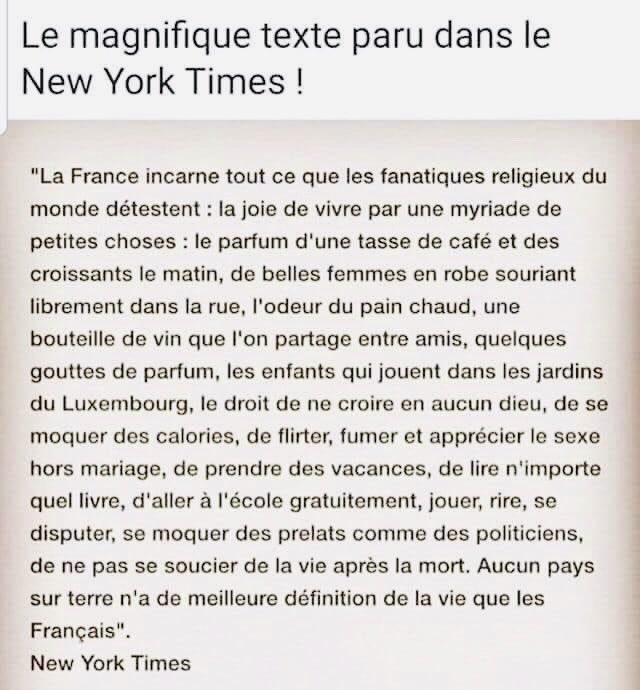 fadouce's tweet photo. La France,
L’amour,
La liberté !

😉Merci le @nytimes ! https://t.co/AK2NpQ86W3