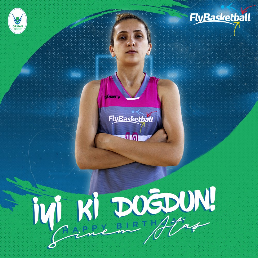 FLYBSKTBLL's tweet photo. #FlyBasketball olarak oyuncumuz Sinem Ataş'ın doğum gününü kutlar; sağlık, başarı &amp; mutluluklar dileriz. 🎂🎁🎉 https://t.co/KpnV7JMWE7