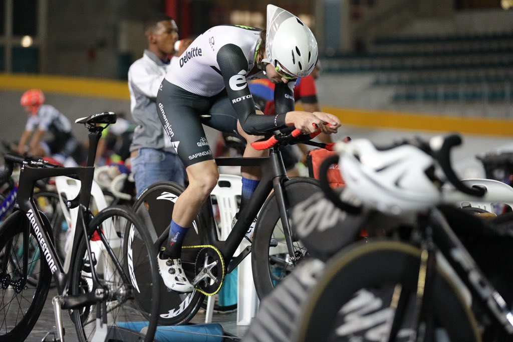 WC Track Champs, warm up Day 1