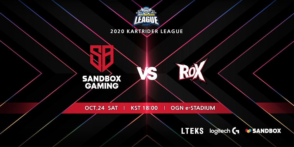 BNKFEARXLoL's tweet image. 📆SB Match Info.

결승까지 단 한 걸음
오늘 오후 6시, ROX와의 팀전 결승진출전이 진행될 예정입니다. 팬분들의 많은 응원 부탁드립니다!

#GoSANDBOX #SBWIN #결승가자