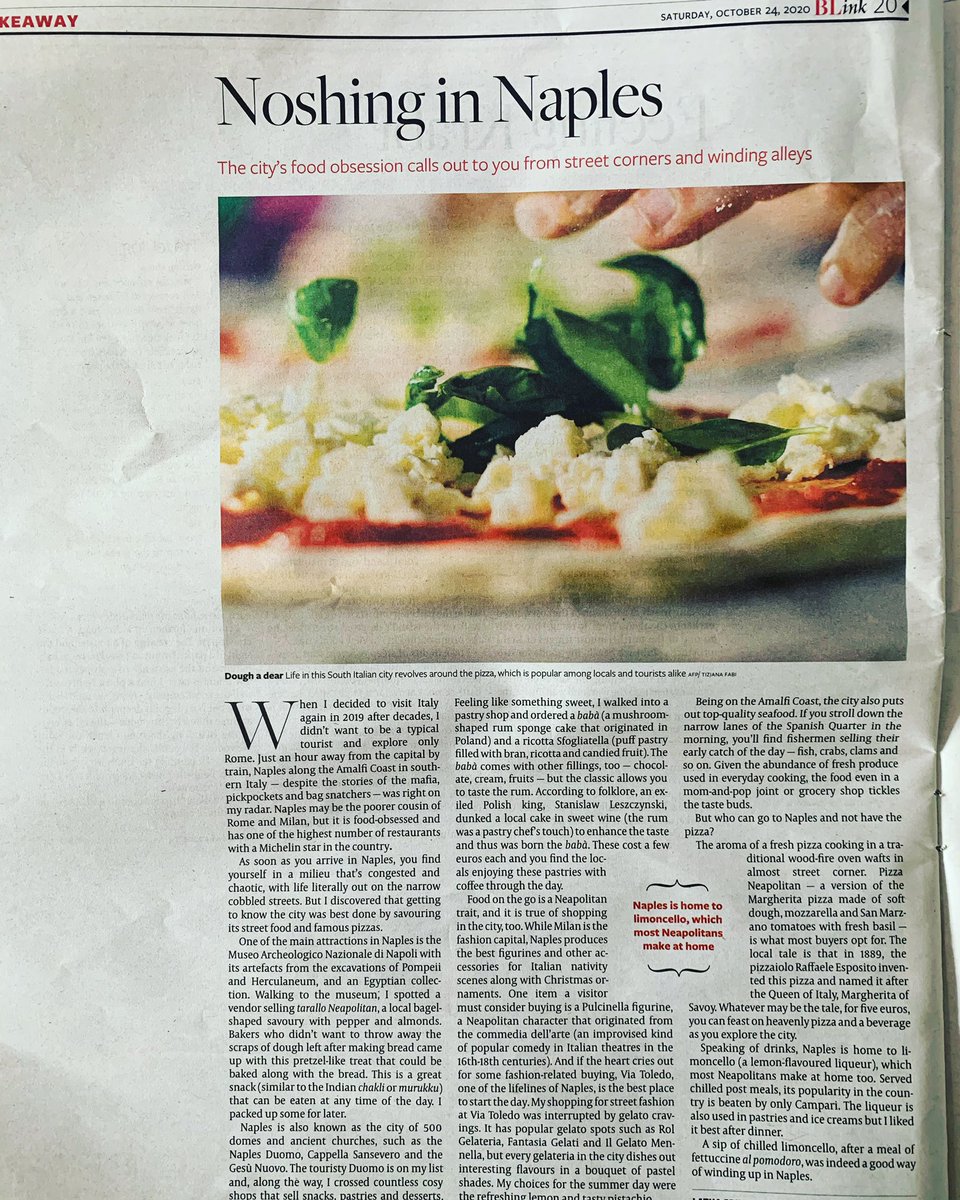latasrinivasan's tweet photo. #travel my story on how I discovered #Naples #itaky through its street food. For the love of #pizza do read it! :)
#margherita #gelato #baba
https://t.co/aGOdsEAwAW https://t.co/5Ef6fsNETq