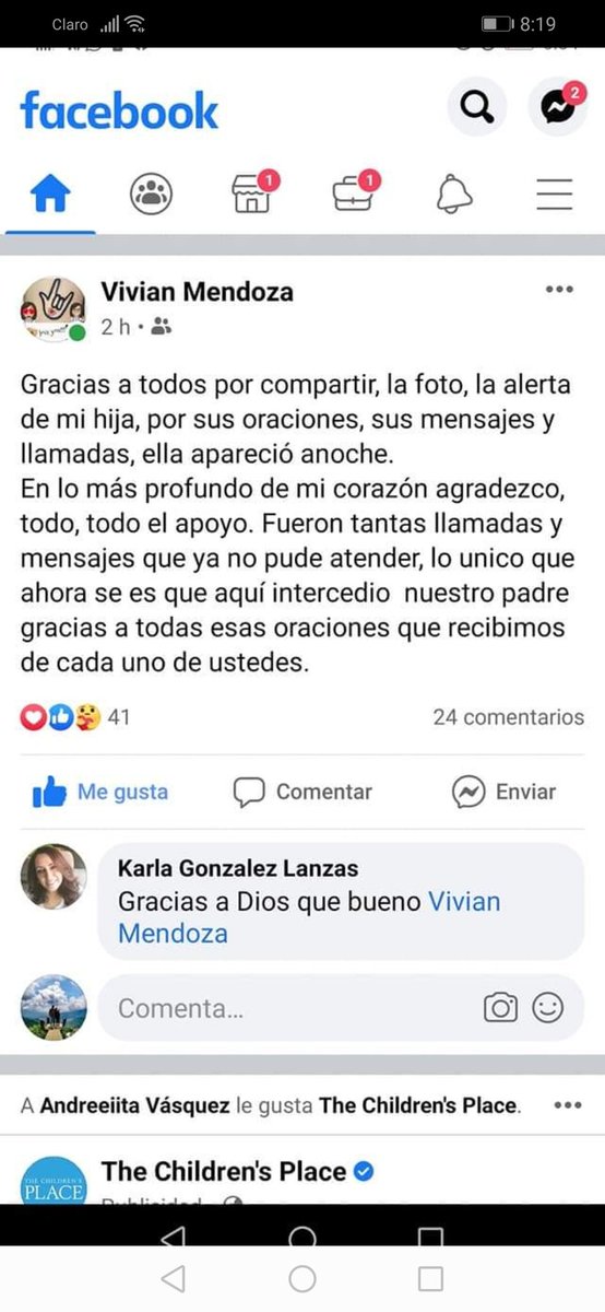 AnaBendfeldt's tweet photo. @AGN_noticias @isabel_claudina Ya apareció https://t.co/QMPEgHB4Du