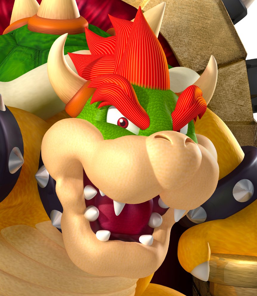 Bowser is cute! 💚 on X: Bowser 3D render for Mario Kart Tour   / X