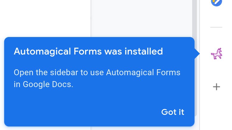 UnicornMagicApp's tweet image. Awesome that anyone can now use Automagical Forms in Google Docs and Slides!

Easily create a Google Form from questions in your Google Doc or Google Slides without having to copy &amp;amp; paste.

Install at: bit.ly/AutomagicalFor… and it will be in your Sidebar for easy use!
