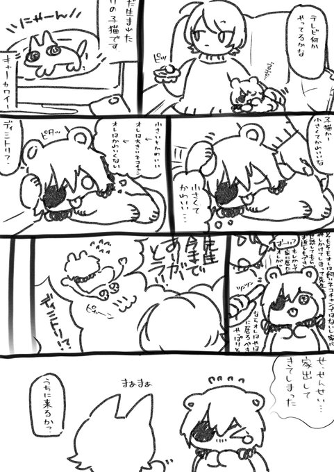 すぐ思い込んじゃうネコチャン ※後でお迎えが来た 