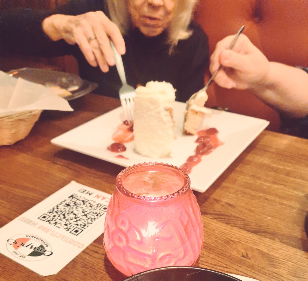 TinyBoxTink's tweet image. When you ask for one #italiancreamcake and the waiter brings you two! #fatkidproblems