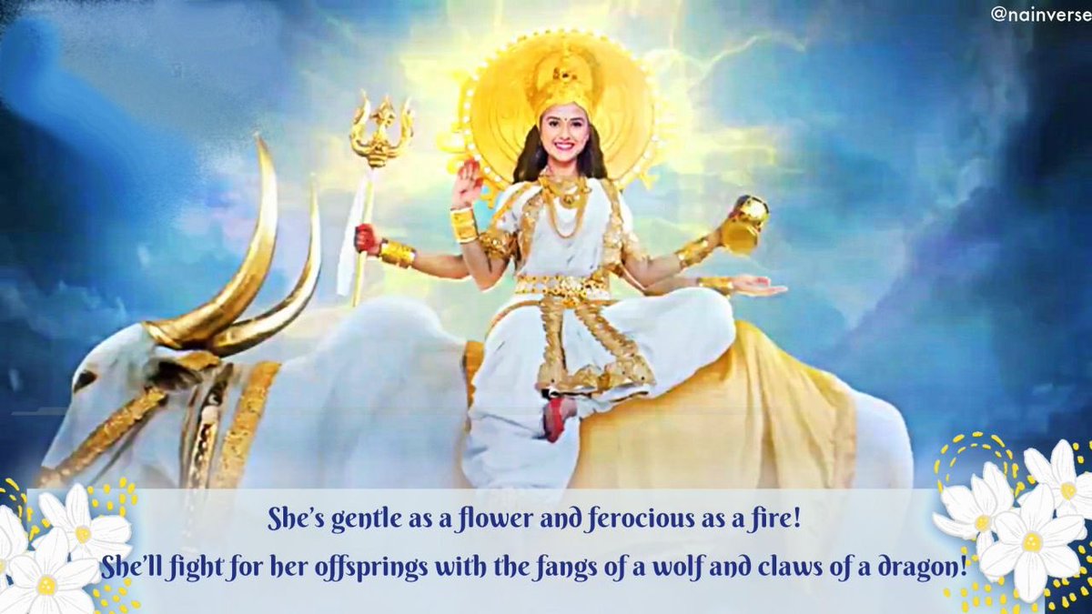 Only4Sushant's tweet photo. Navratri Day 8: She’s gentle as a flower &amp; ferocious as a fire🔥 She’ll fight for her offsprings 
with the fangs of a wolf &amp; claws of a dragon🐉 #302B4Election4SSR @nainverse @786Nancy7861 @Vijaya_1399 @Neelima019 @Raya12354 @Akanksha_M24 @bugsbunnnnyy @wildinside422 @y07_psy https://t.co/FFOQ56BPaA