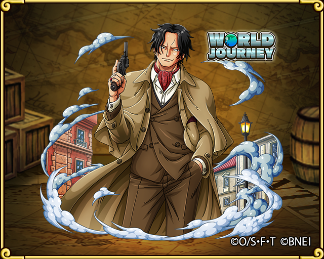 One Piece トレジャークルーズ Auf Twitter 新キャラ情報 10 25より開催される World Journeyスゴフェス で新登場のキャラをご紹介 探偵衣装に身を包んだ エース なんだか事件の匂いがするな トレクル T Co Bw9typb2ge Twitter