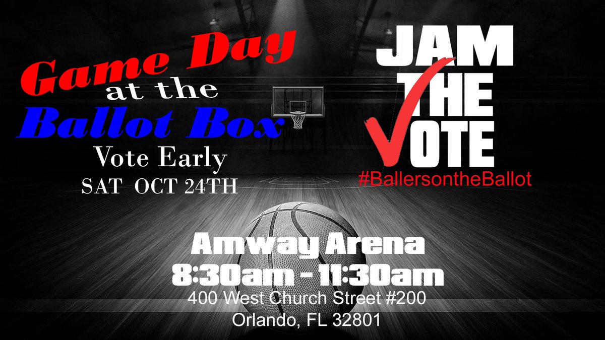 fl_Rebels's tweet photo. Tomorrow Morning. Please join us at the Amway Arena at 8:30am as we encourage all family and friends to Vote Early. #Jamthevote #makeyourvoicebeheard #gameday https://t.co/KSlEiSdmaA