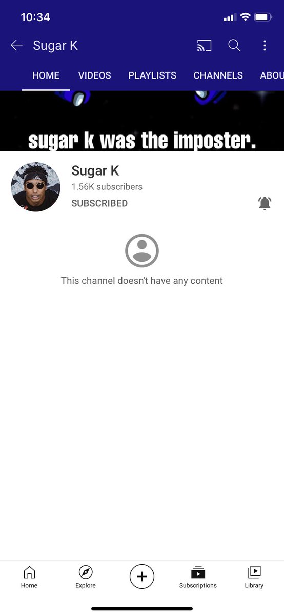 Allisonwoods15's tweet photo. @itsSugarKBro You already know I subscribed! https://t.co/IwN6BR0zTx