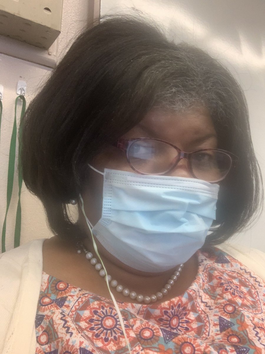 born2tchHinton's tweet photo. I will take irritation for 500 Alex.. the thin masks helps the breathing but will alternate with the cloth ones. Believing God that He will protect &amp; keep us. It’s like going to war everyday, but I am trusting God to hold me and the rest of us with His righteous right hand. https://t.co/KrUPKb8rR7