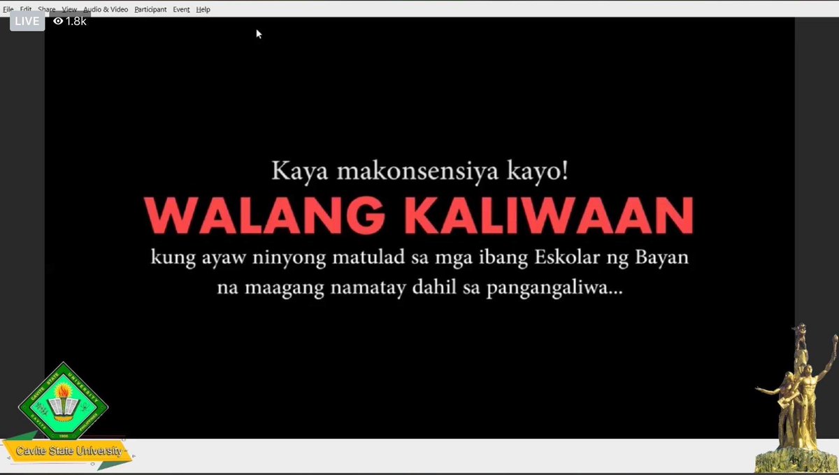 AnakbayanRizal's tweet photo. Tahasang tinutuligsa ng Anakbayan Rizal ang patuloy na panghihimasok ng mga militar sa mga paaralan upang mangredtag at takutin ang mga estudyante na hindi gamitin ang kanilang karapatang magsalita laban sa maling gawain ng gobyerno.

#DefendStudentRights
#HandsOffOurStudents https://t.co/zBPNnexmdh