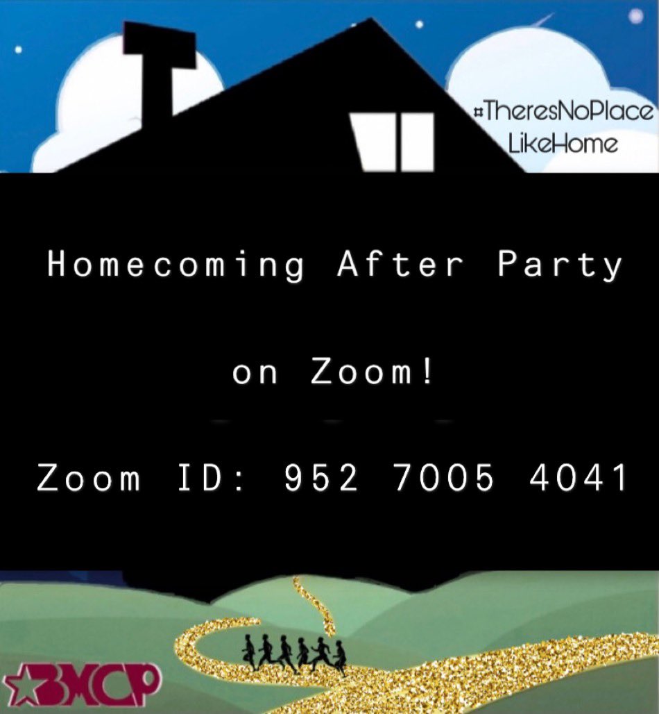 UMassBMCP's tweet photo. Right after the BMCP Hoco live stream make tomorrow make sure you hop on zoom to join us for the vibes in our afterparty! Come vibe with us! ⚡️⚡️ https://t.co/qrGmESRBkB