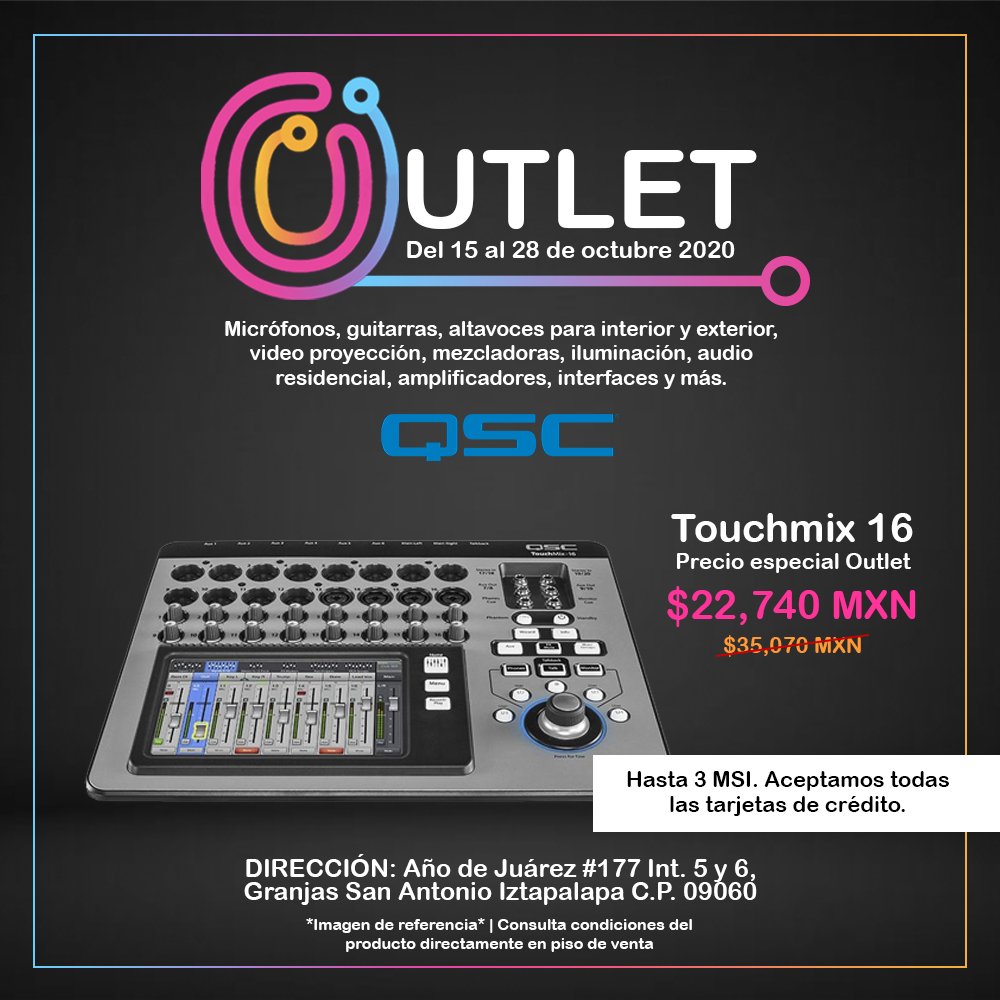 ‼️Ampliamos nuestras fechas hasta el 28 de octubre‼️

➡️ Para asistir es necesario acudir con cubrebocas y registrarse previamente en este enlace: conta.cc/3dnLf5e

⚠️ Outlet sujeto a disponibilidad de productos. Piezas limitadas. ⚠️