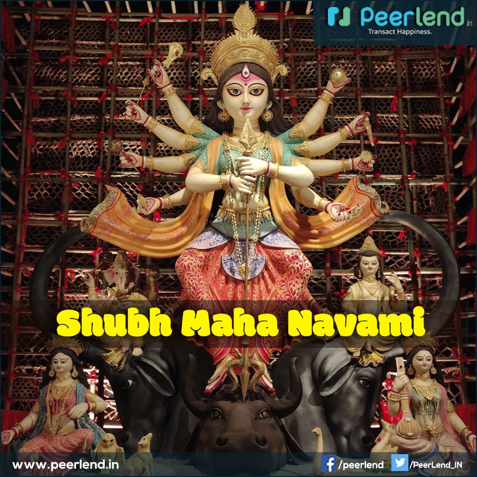 PeerLend_IN's tweet photo. Happy Maha Navami.
#peerlend #dussehra2020 #easeoflending #nbfcp2p #TransactHappiness #P2PIndia https://t.co/gLIyp206jX