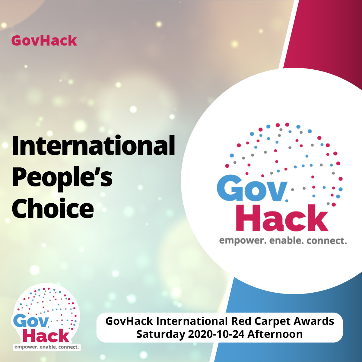 GovHackAU's tweet photo. Each year, we give our #govhackers the opportunity to be a judge for the International Peoples Choice Award. 

GovHack would like to thank all those who participated in the judging, stay tuned for the announcement of our 'Peoples Choice Award' finalists at 2.30PM AEST 🌟 https://t.co/r9NbVvXXkX