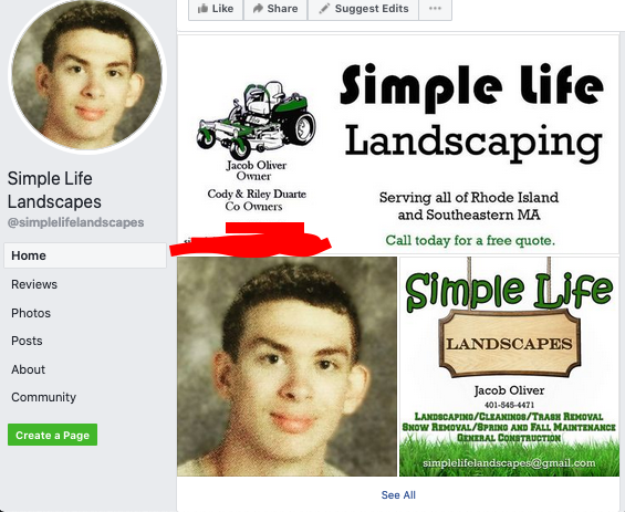 6/ Here's the Facebook page for his business, in case you want to warn your friends not to use his services:  https://www.facebook.com/simplelifelandscapes/