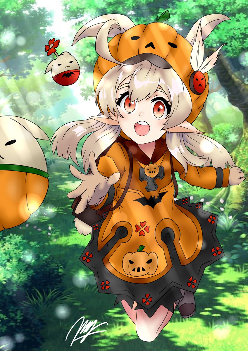 #GenshinImpact #GenshinHalloween 
Drawing Klee with new Hallowen Costume, is cute as i expected ! 😄😄🎉 - UID : 800638258