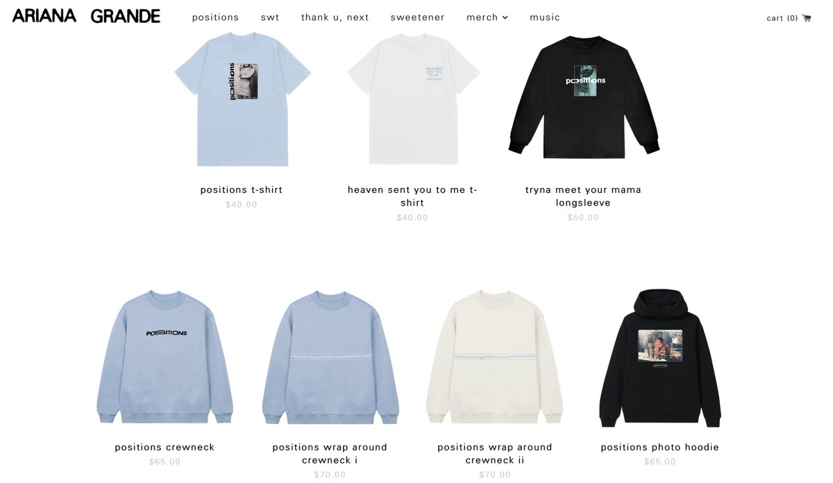 Grande Tour News On Twitter Positions Merch Is Now Available At Https T Co Pjlcjjjncv