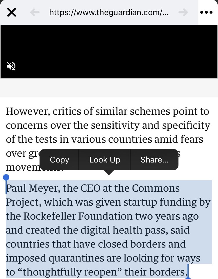 Where does China tie into all of this? Well...it seems I’ve been given a new piece to the puzzle:Perhaps  #rockefeller has more involvement than just the  #commonpass?  https://www.theguardian.com/world/2020/oct/17/digital-health-passport-trials-commonpass-travel-covid-19  https://twitter.com/hongkongnewera/status/1319692909407473666