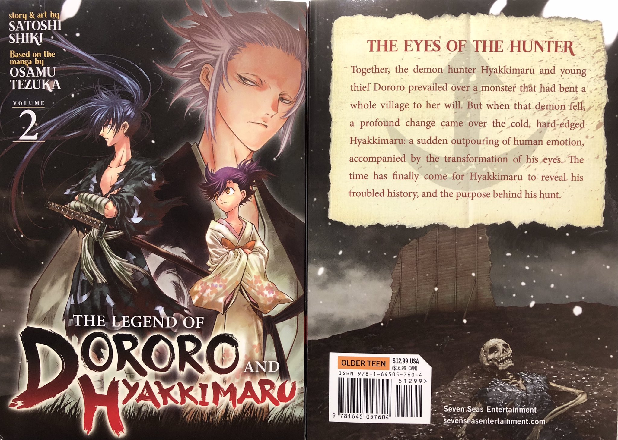 The Legend of Dororo and Hyakkimaru Manga Volume 1