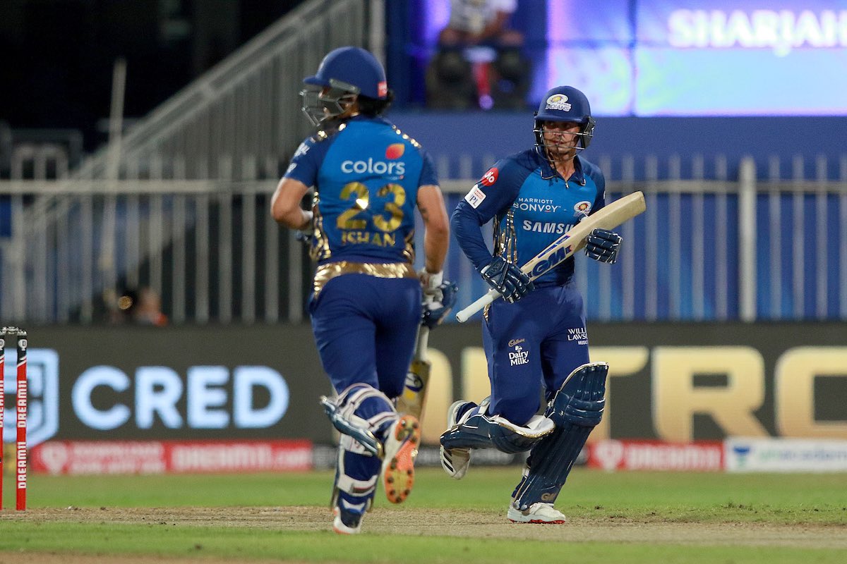 Match 41: MI registered a comprehensive 10-wicket win over CSK. Super Kings lost 5 wickets in PP. Sam Curran’s half century was the saving grace as CSK scored 114. In reply Ishan Kishan (68* off 37) & de Kock (46* off 37) finished the game in 12.2 oversPC: IPL