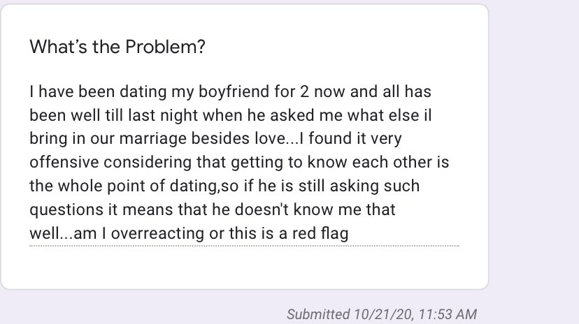 Ask_Tari's tweet image. Boyfriend of two years wants to know what she brings to the table. #AskTari