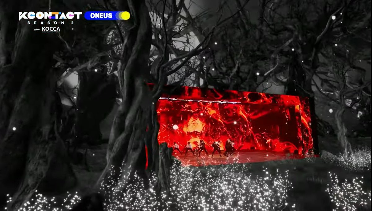 Another thing is, they use graphics to create the outside of the stage. In CBH it's clearly a forest, probably due to all the fighting happening in one in the story film.
