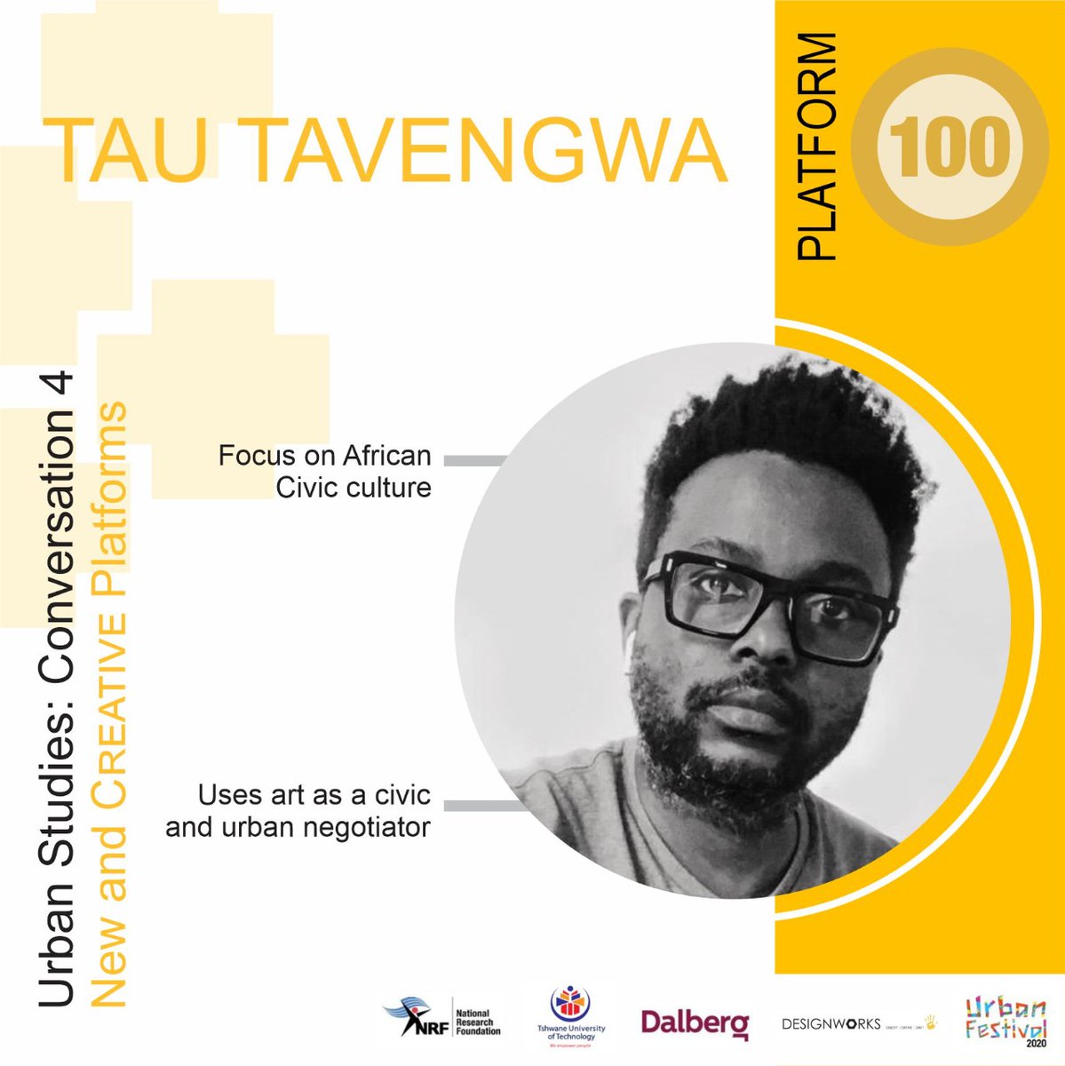 Platform_100's tweet photo. DAY 26 of #UrbanFest2020
Meet our panelist! @NegroBuilding @magda_h_mostafa and Tau Tavengwa. Join us for the launch of #Platform100 at the #URBANFESTIVAL2020 hosted by the #SACitiesNetwork
#platform100 #architecture #design #designdialogue #GlobalSouth https://t.co/2EjohiqjW4