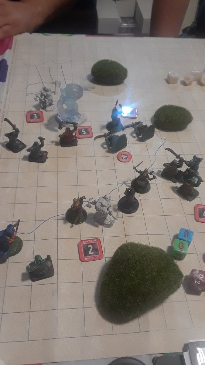 HackandSlashIn1's tweet photo. D&amp;D5e Orc campaign in effect! Elemental Attack! Using new galeforce9 Dungeon master token box! #galeforce9 #hackandslashinc #dnd5e #warriorsofwaterdeep #forgottenrealms #dndbeyond #dndminiatures https://t.co/V1dC9VNkYX