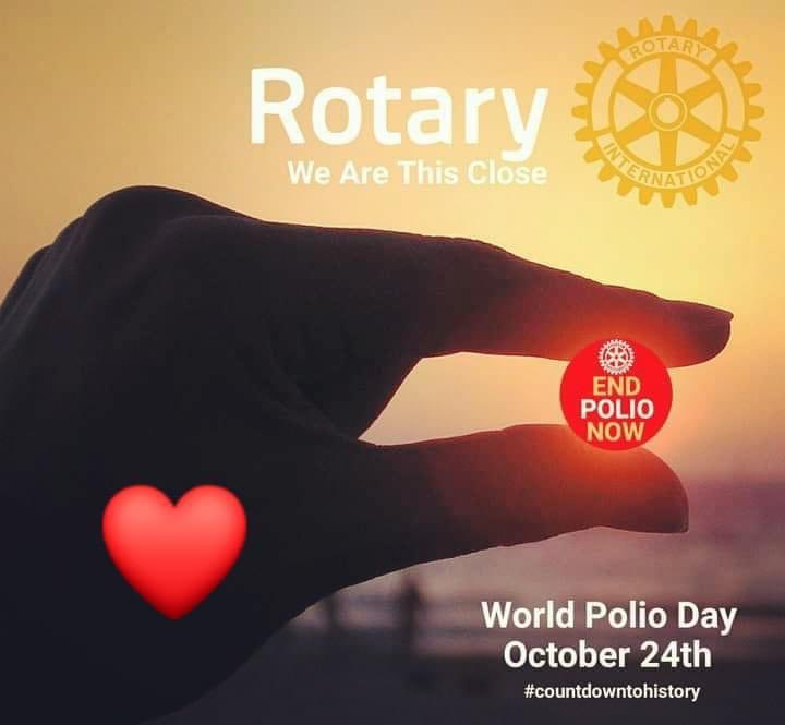 RotaryJumeirah's tweet photo. Rotary has been working to eradicate polio for more than 35 years. Our goal of ridding the world of this disease is closer than ever. #endpolio #polioeradication #countdownhistory https://t.co/kVbx5mJnyH