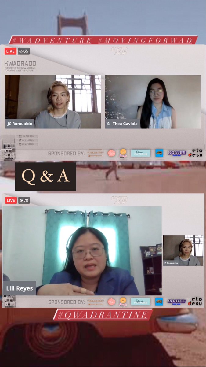 UAPSAPLM's tweet photo. A little online kamustahan before the event starts!

#WADventure
#movingforWAD
#qWADrantine https://t.co/i854KA9mm4