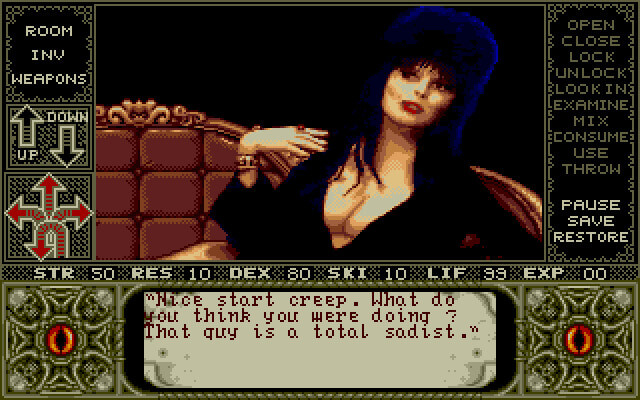 kelmer44's tweet photo. Elvira (Horrorsoft, 1990) #aventuraaldia #retrogaming #adventuregames #Horrorsoft https://t.co/23Q6Qk8jxj