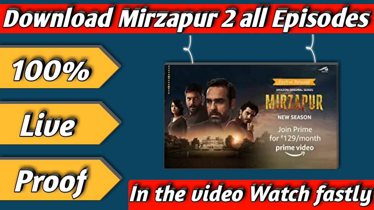 TechWithCM's tweet photo. Watch now fastly with 100% live Proof .. https://t.co/Cn6GDP6jo6

@YTCreatorsIndia
@YouTubeIndia #mirzapur #mirzapurmemes #meme #mirzapurseason #munnabhaiya #sacredgames #mirzapurmeme #webseries #kaleenbhaiya #amazonprime #pankajtripathi #indianwebseries #mirzapurtrailer #netflix https://t.co/ZysKMaCOff