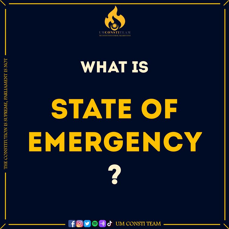 [INFOGRAPHIC - STATE OF EMERGENCY]News of the Prime Minister meeting YDPA for the issue of declaration of emergency is flooding our feed & headlines since yesterday.What is state of emergency? How can it be declared? Let’s take a look at Article150 of the Federal Constitution