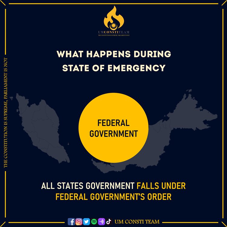 [INFOGRAPHIC - STATE OF EMERGENCY]News of the Prime Minister meeting YDPA for the issue of declaration of emergency is flooding our feed & headlines since yesterday.What is state of emergency? How can it be declared? Let’s take a look at Article150 of the Federal Constitution