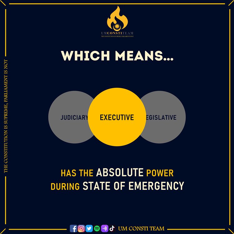 [INFOGRAPHIC - STATE OF EMERGENCY]News of the Prime Minister meeting YDPA for the issue of declaration of emergency is flooding our feed & headlines since yesterday.What is state of emergency? How can it be declared? Let’s take a look at Article150 of the Federal Constitution