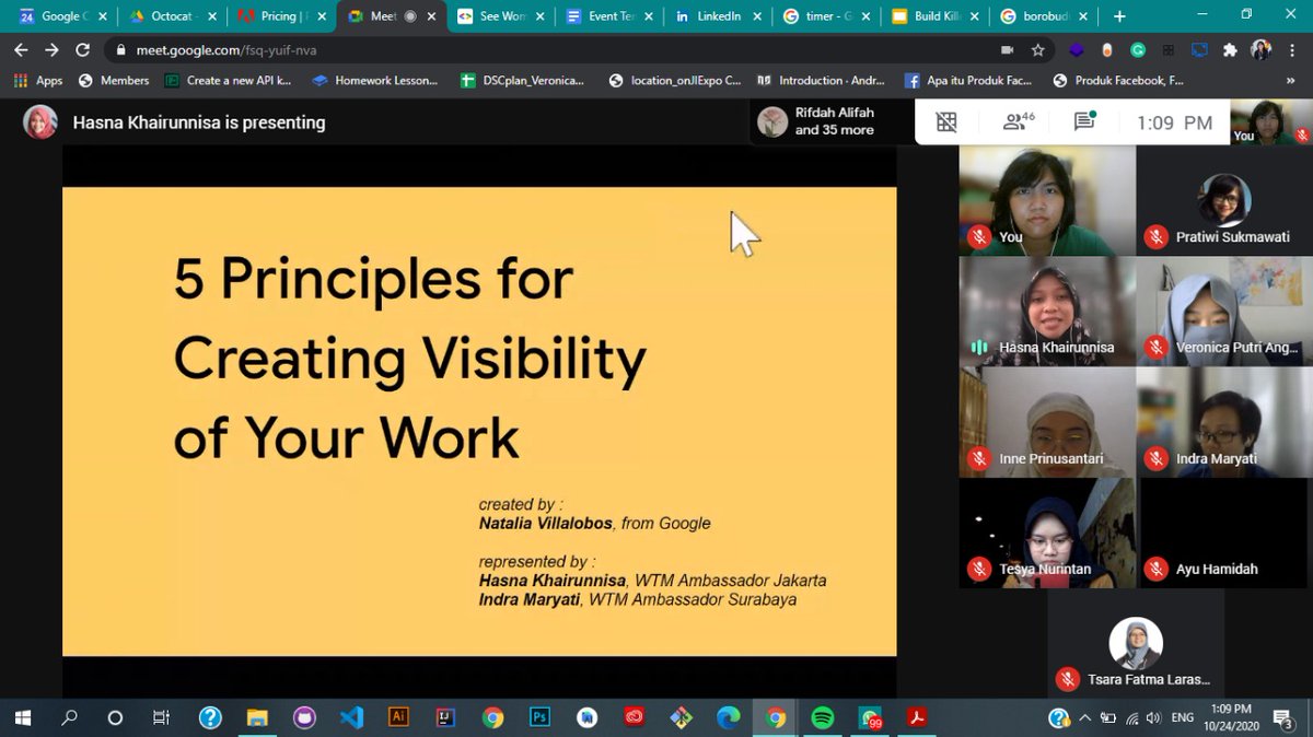Ine_Pri's tweet photo. Happening now! DevFest Indonesia present WTM Weekend Day 1
Join now >> https://t.co/1kmP4xT1be
#DevFest #DevFestID https://t.co/EuqUCrA2iG