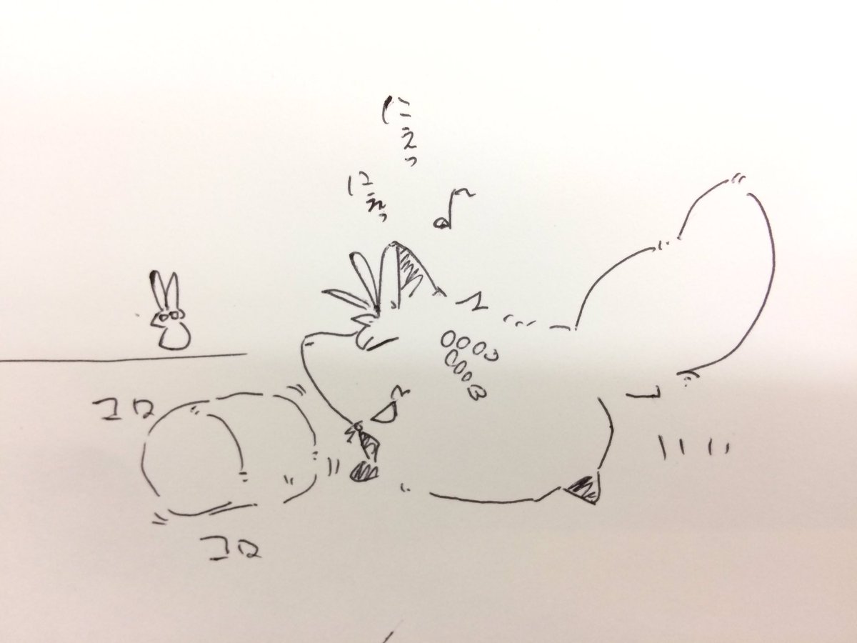 クッションころころ…(日堂しゆれさんの朝定期モフゆかマキ描かせていただいた)(唐突) https://t.co/FolvgnbLOe 