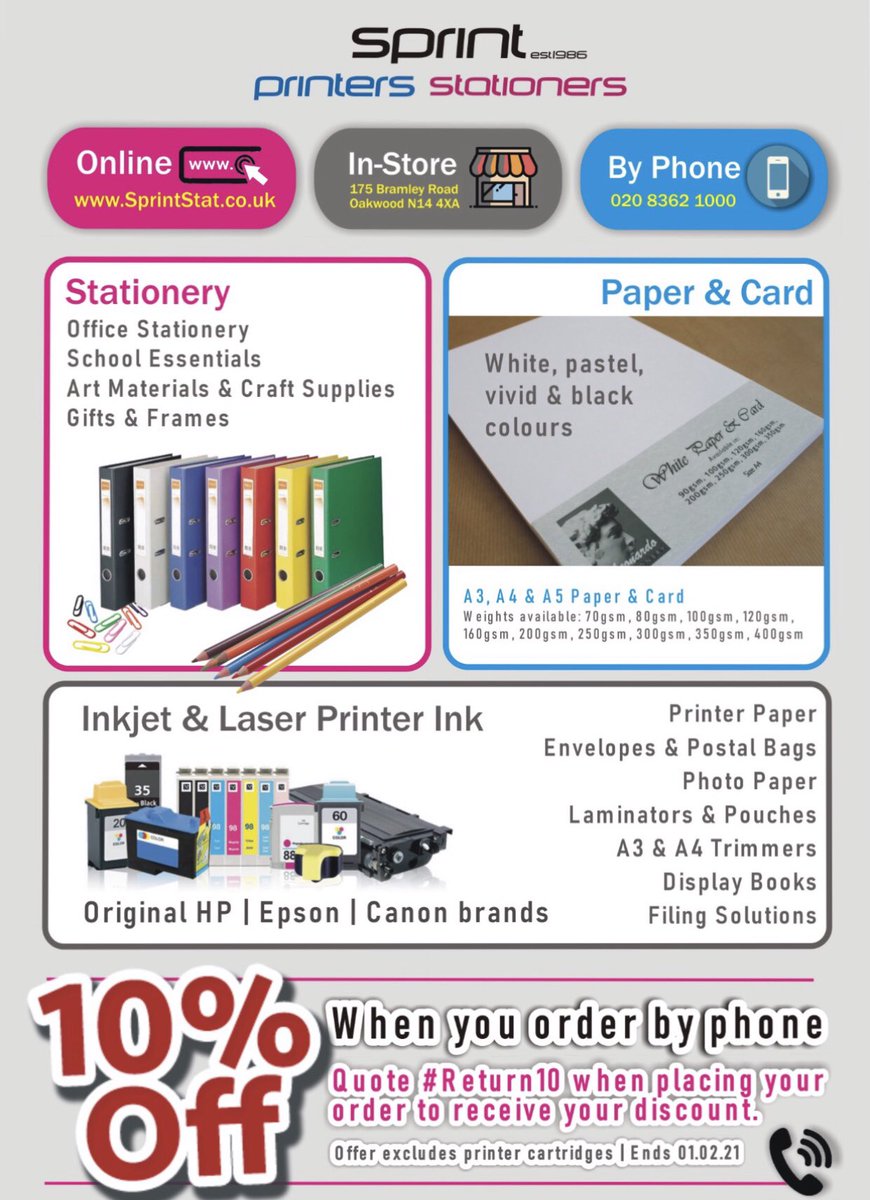 Did you know you can shop with us online and have your order delivered straight to your door SprintStationers.com