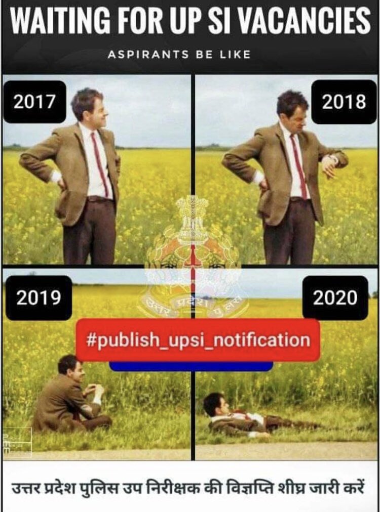 tiago_arena's tweet photo. #publish_upsi_notification.                 @myogiadityanath                                  @dgpup                                                      @CMOfficeUP                                           Students have been waiting for UPSI notification last 3 years ??? https://t.co/eRwvbKDjCF