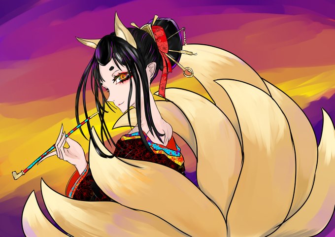 花魁のtwitterイラスト作品