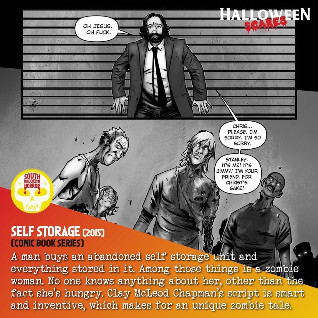 claymcleod's tweet photo. • @southbrooklynhorror ☠️Sometimes you just got to find a place to put your zombie away. Writer @claymcleod and artist Matt Timson got you covered with their comic Self Storage.☠️
#selfstorage #horror #horrorcomics #zombie #zombies #walkingdead #undead #horrorstories #comics https://t.co/wGUQTukzgV
