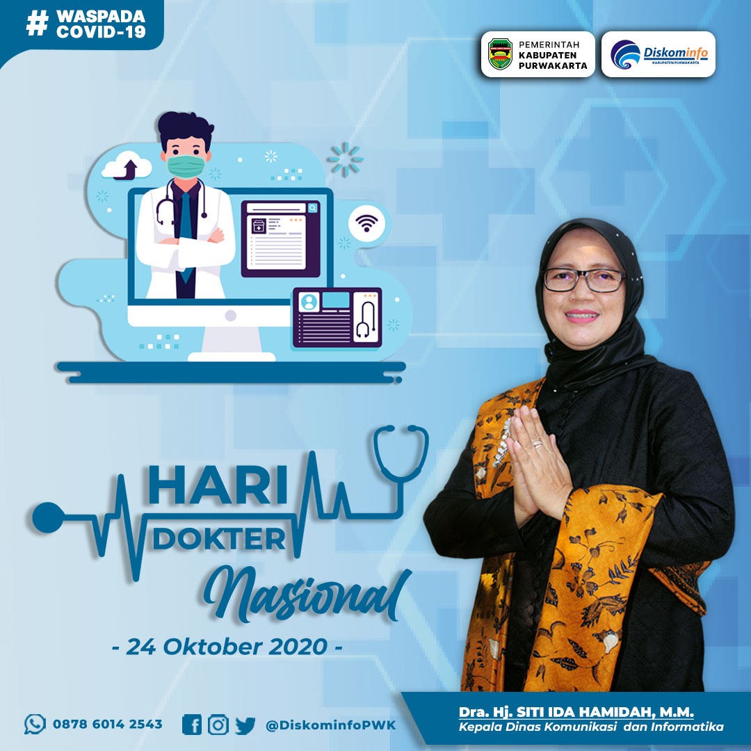 Selamat Hari Dokter Nasional
Terima kasih &amp; Penghargaan setinggi-tingginya untuk para Dokter yg telah berjuang di garda terdepan pada masa pandemi covid-19 ini.

#HariDokterNasional
#DokterIndonesia
