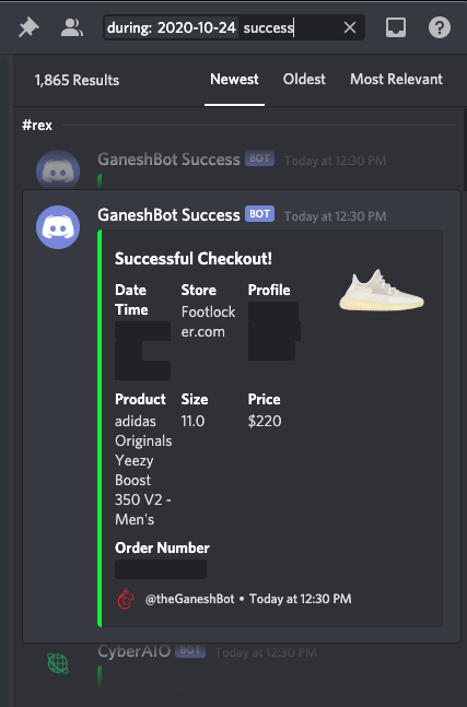RexRSneakers's tweet photo. thx @theGaneshBot @ConnectProxies https://t.co/aYO7p6Qtij